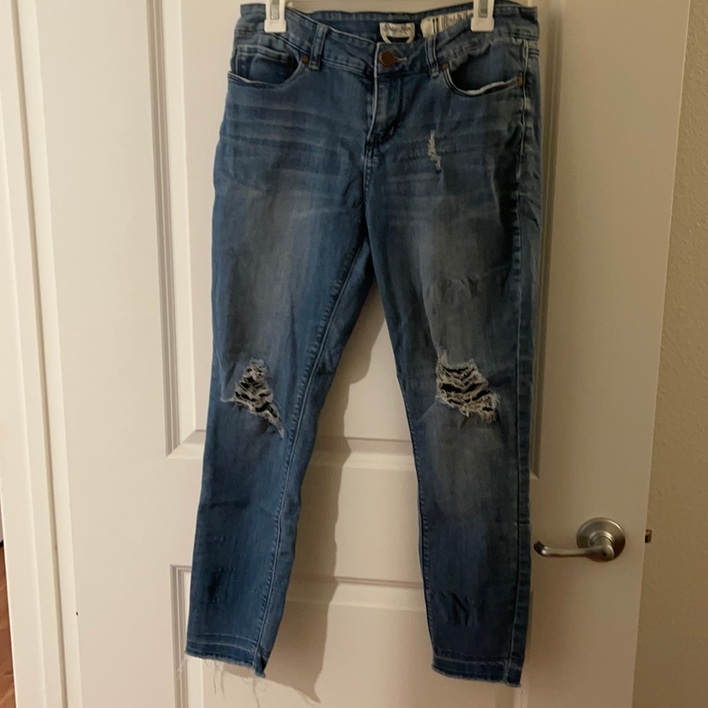Stylish ripped jeans